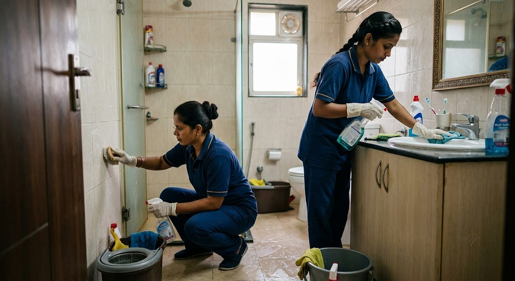 Healthcare Sanitation Support Crew After