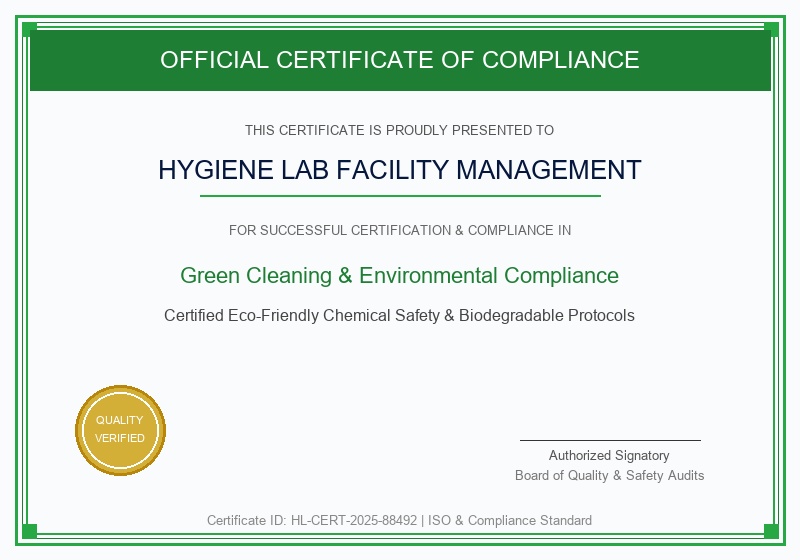 Green Environmental & Eco-Safety Compliance Green Environmental & Eco-Safety Compliance